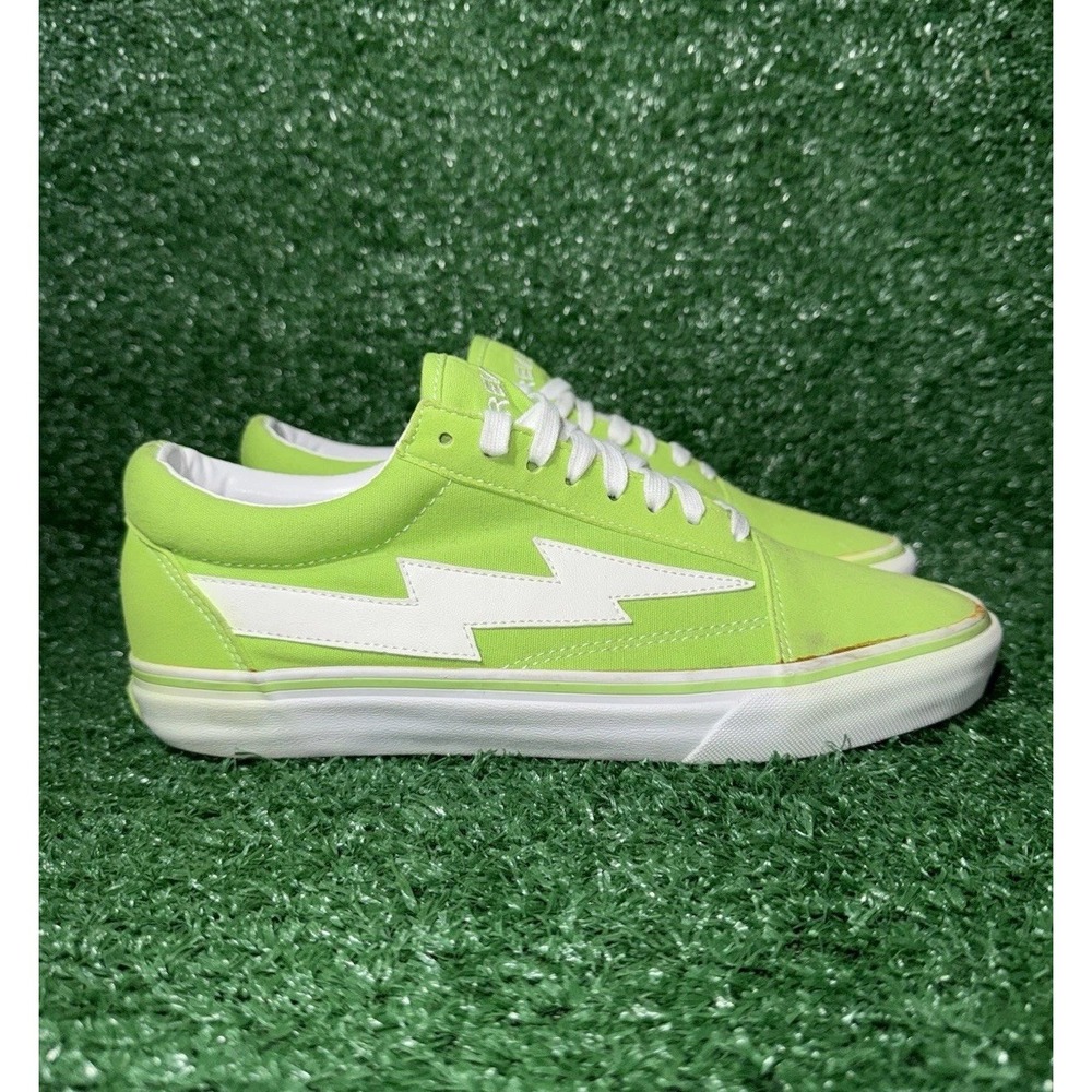 Revenge x Storm‎ Bolt Volt Green White Neon Vans Old Skool Sk8 Men's Size 9